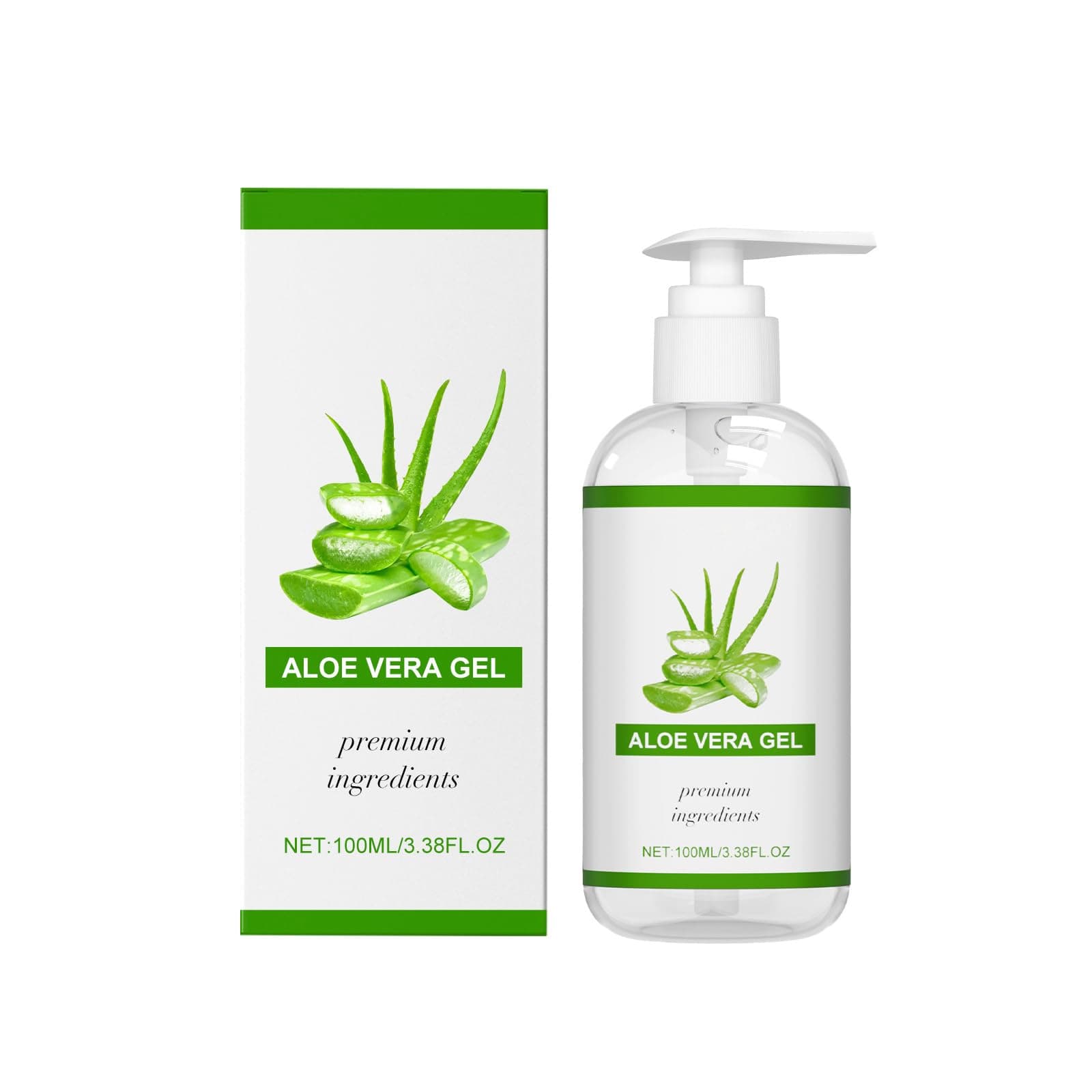 Aloe Vera Gel Bio für Gesicht und Körper - Beruhigende Feuchtigkeitscreme After Sun, 100ml
| 100% Rein Aloe Vera Gel Bi