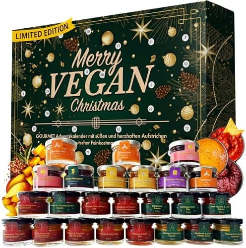 Adventskalender vegane Aufstriche 2025 für Vegane
| Adventskalender mit 24 köstlichen vegанen Aufstrichen als Geschenks