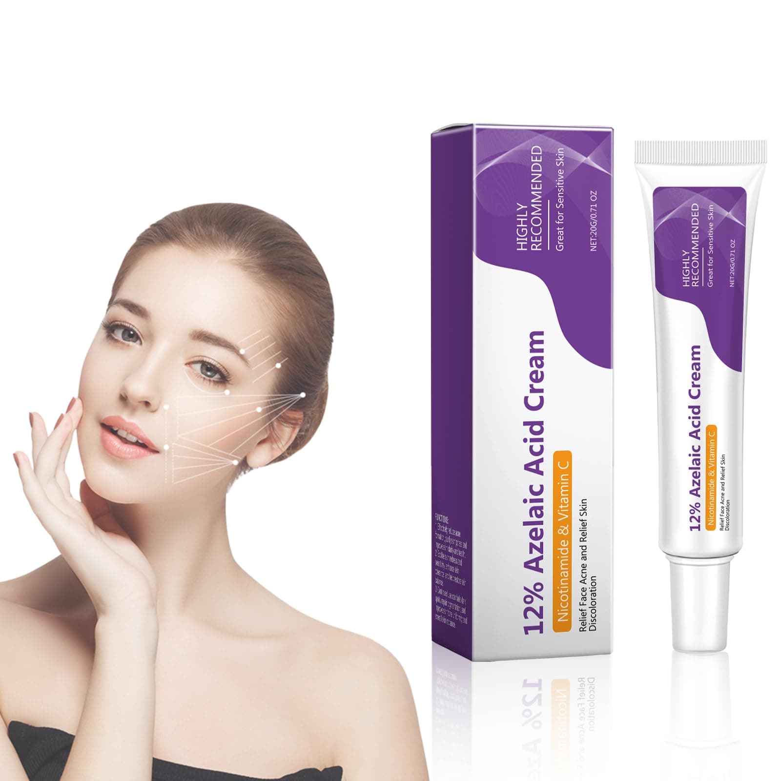 **Azelainsäure Gesichtserosionserdio Serum 12% für Frauen tegen Pickeln & Akne 20g**
| **Azelainsäure Gesichtserosionse