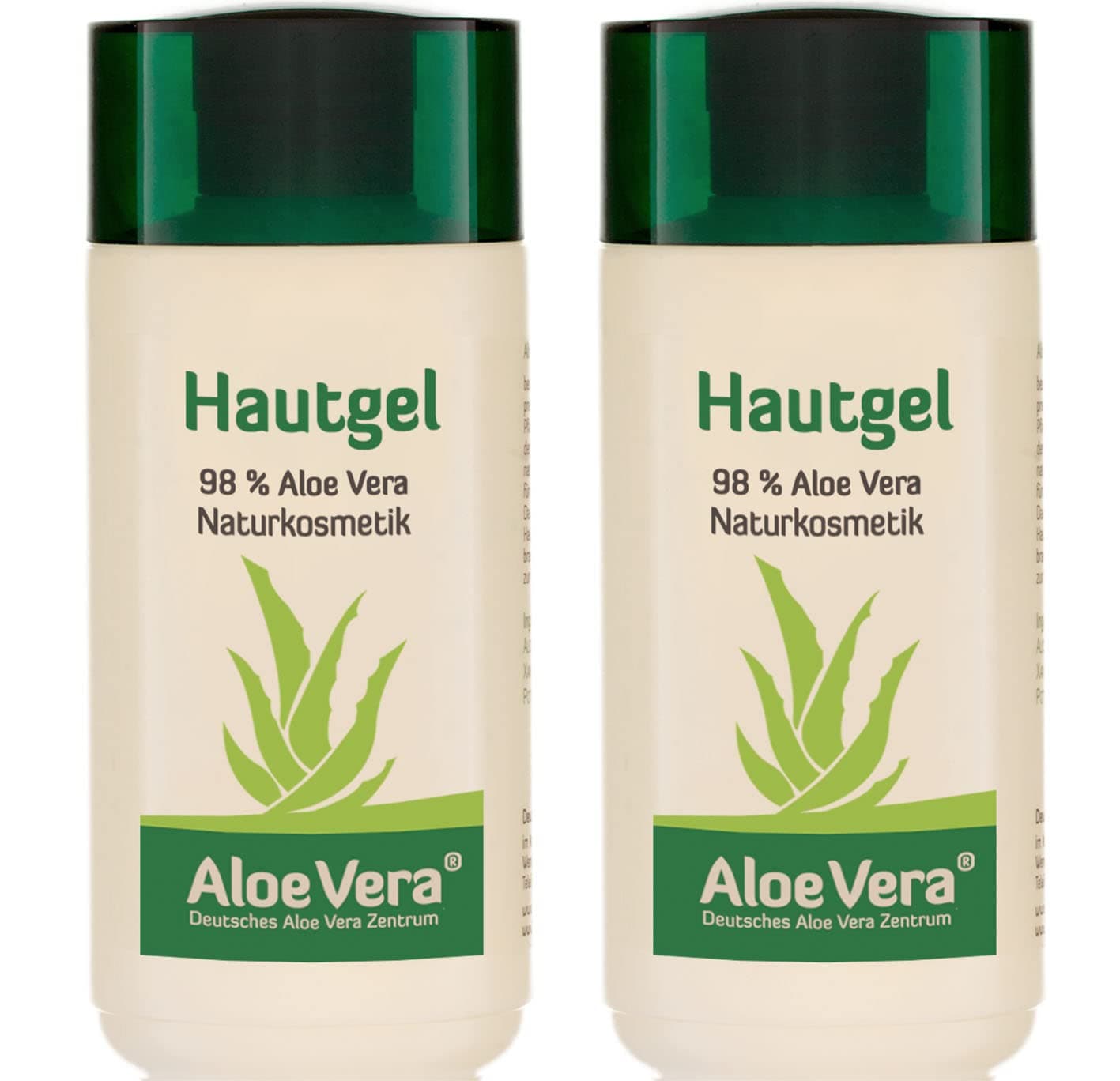 Dr. KIM BEISEL Reines Aloeveragel 98% (2 Stück à 200ml) für Sensibles Haut, Reinigung & Nourishment, pH-Gerecht & Bio-Ze