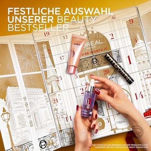 L'Oréal Paris Geschenkset 2025: 12 Beauty-Überraschungen für kleine Luxusmomente
| L'Oréal Paris Weihnachtsgutschein: 1