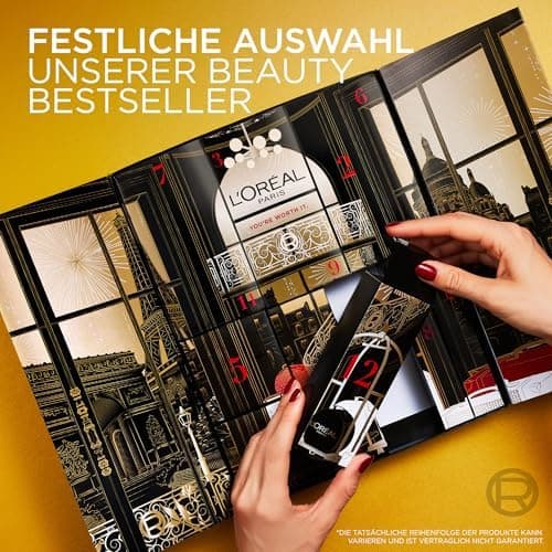L'Oréal Paris Geschenkset 2025: 12 Beauty-Überraschungen für kleine Luxusmomente
| L'Oréal Paris Weihnachtsgutschein: 1