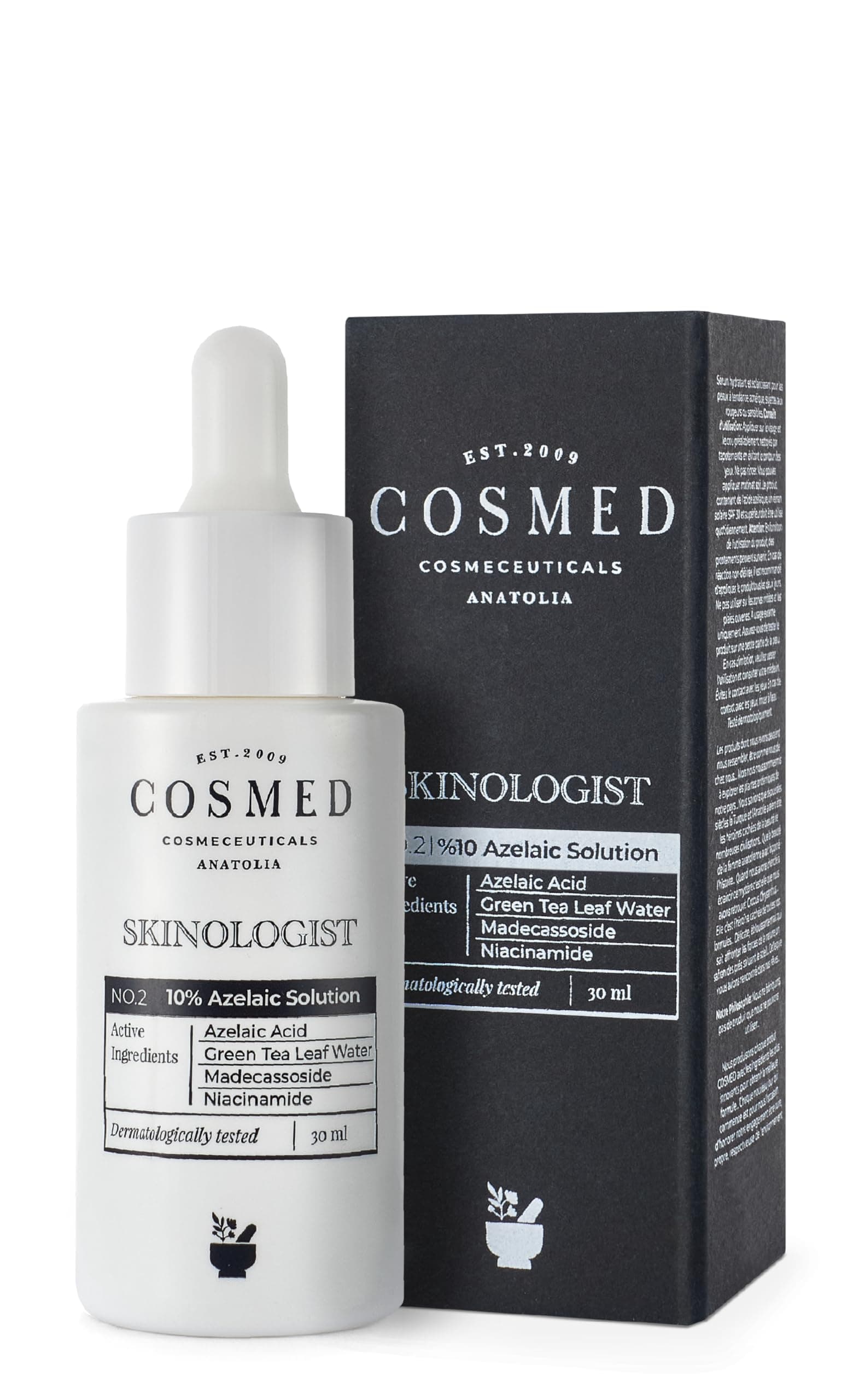 Cosmed Azelaic Solution - 10% Azelainsäure Gesichtsserum für Akne - Dermatologisch getestet - 30 ml  
Cosmed Azelaic Sol
