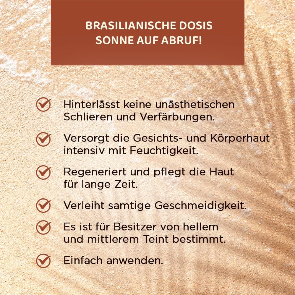 Eveline Cosmetics Brazilian Body Selbstbräunungs-Tropfen für aktive Frauen - Outdoor Aktivität & Sonnenschutz
| Eveline