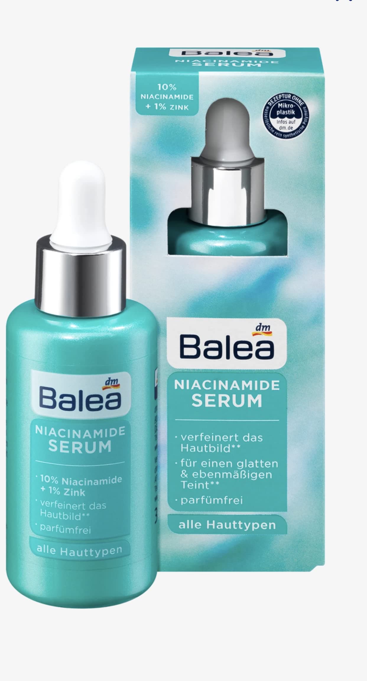 Balea Niacinamide Serum für gezielte Sommersprossenbehandlung im Sommer und Winter