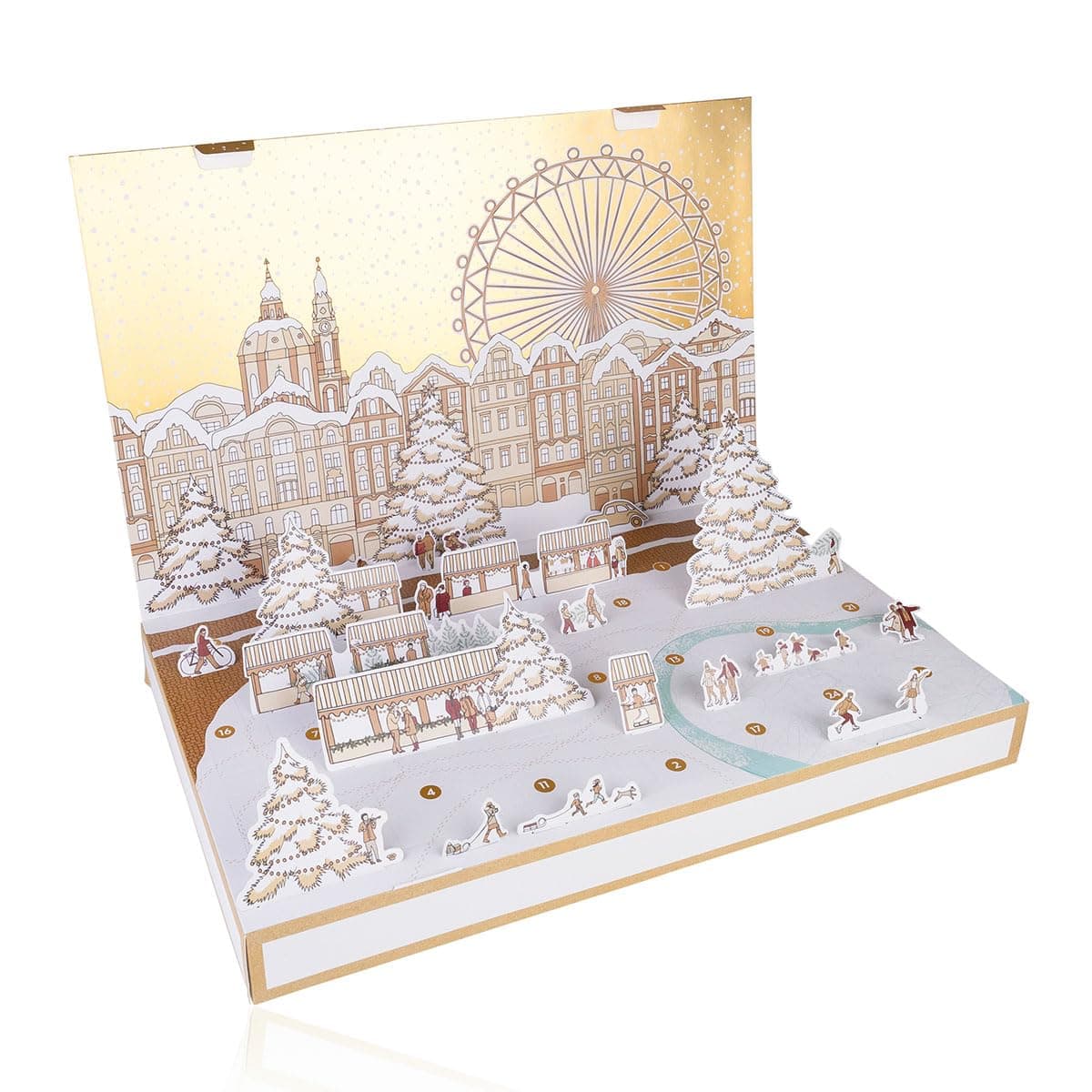 Accentra – Adventskalender Beauty WINTER MAGIC für Frauen mit 24 Wellness & Körperpflege Produkten – 3D Weihnachtskalend