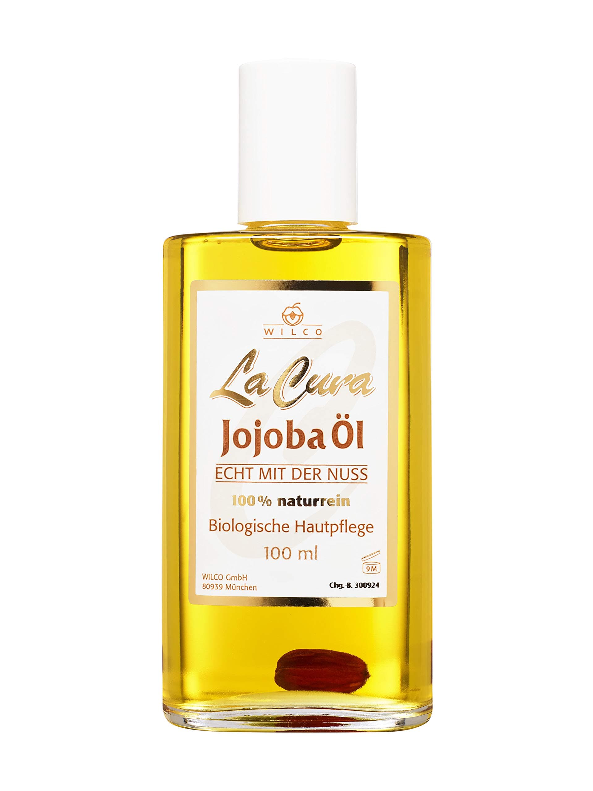 Wilco LA CURA Jojoba Öl - Feuchtigkeitsspendend für Körper und Gesicht - kalt gepresst - 100 ml - Herzarterienerweiternd