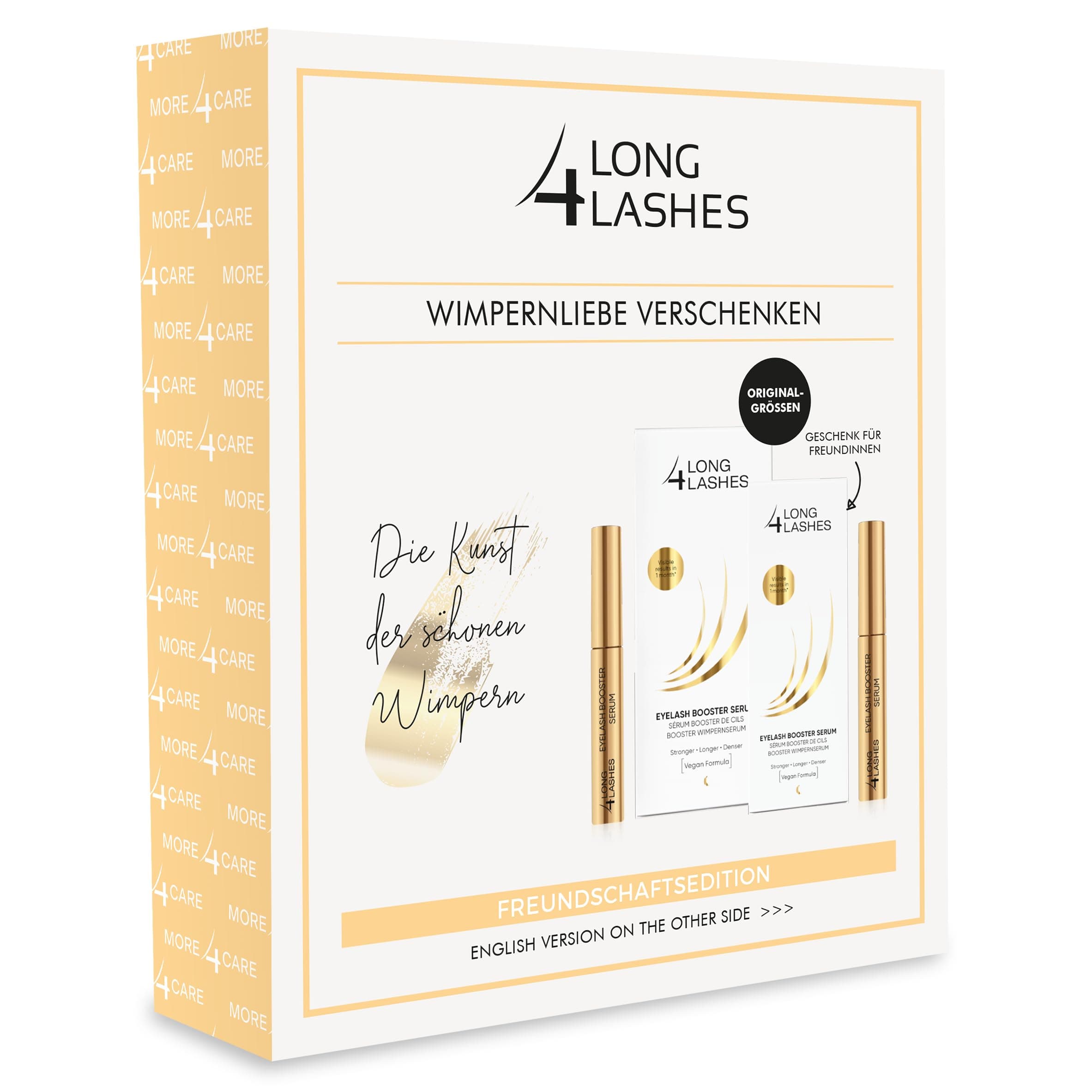 Long4Lashes FX5 - Doppelt POWER Wimpernserum | VEGAN | Eyelash Serum 3ml+3ml Sparset | atemberaubendes Wunderserum im Do