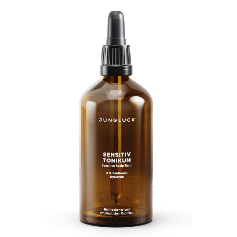 JUNGLÜCK Sensitiv Tonikum 100ml - Vegan ohne Alkohol - Für empfindliche Kopfhaut - Feuchtigkeitsspender mit Panthenol &