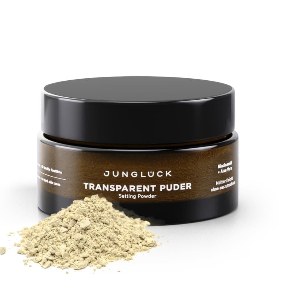 JUNGLÜCK Transparent Puder Gesicht Vegan - Lose mattierend und langanhaltend für natürlichen Look
| JUNGLÜCK Vegan Tran