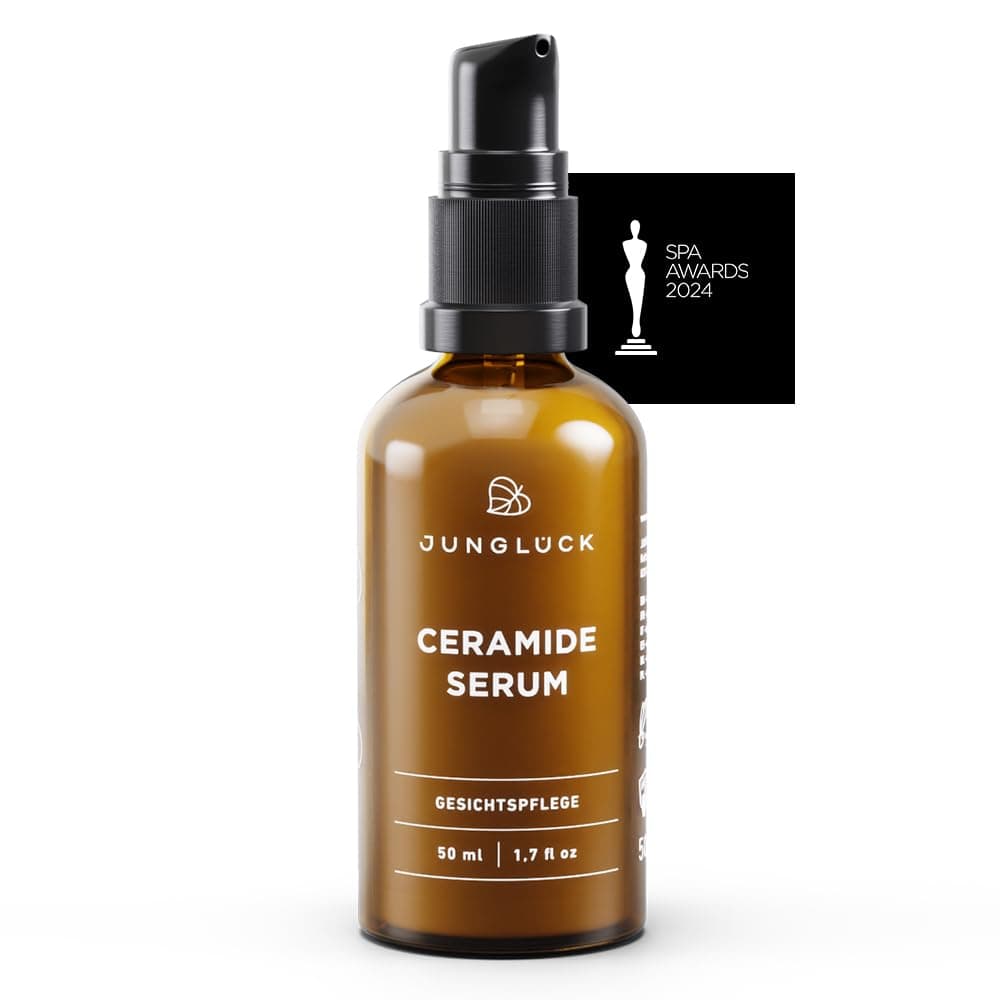 JUNGLÜCK Ceramide Serum - Vegan für trockene, gereizte Haut
| JUNGLÜCK Ceramide Serum - Wirksames Gesichtsserum nährt R