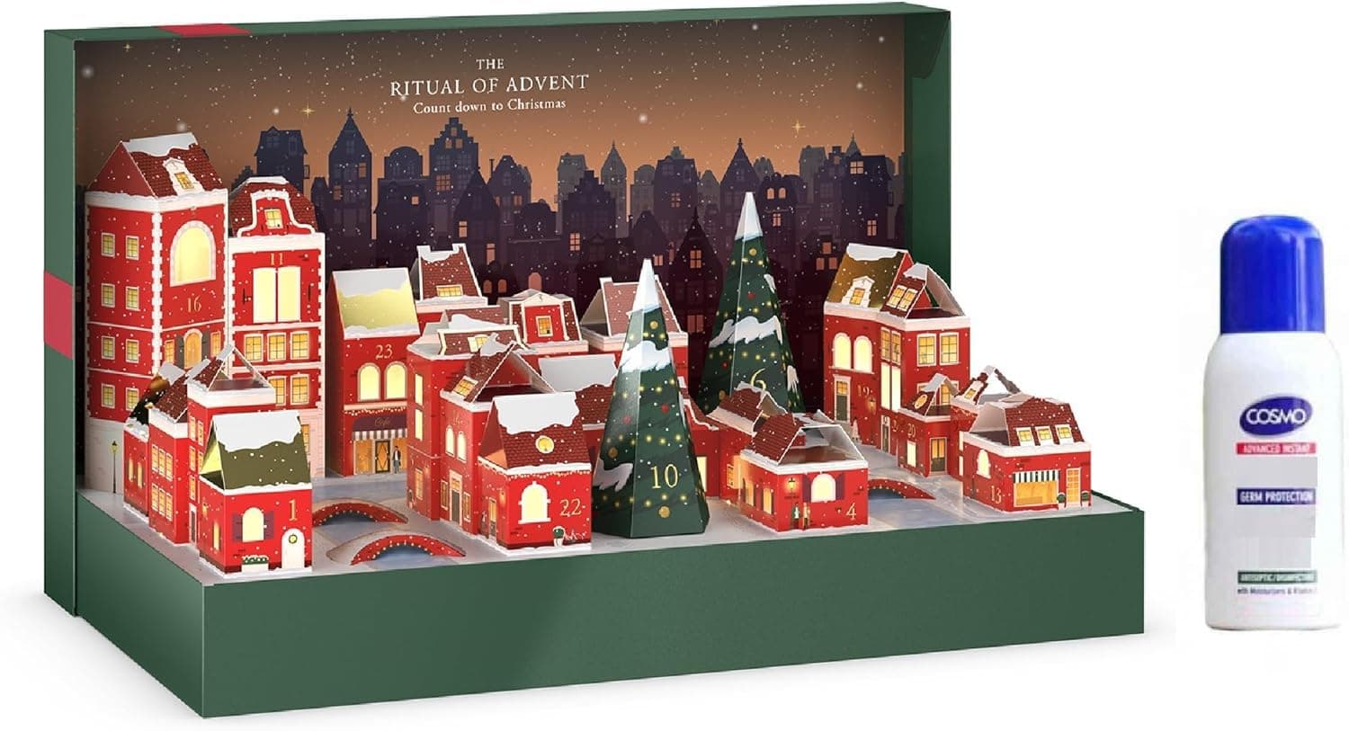 JUNG Adventskalender 2025 DE-LUXE, Kosmetik Kalender für Frauen & Mädchen, 24 Geschenke, Pflegeweihnachtskalender
