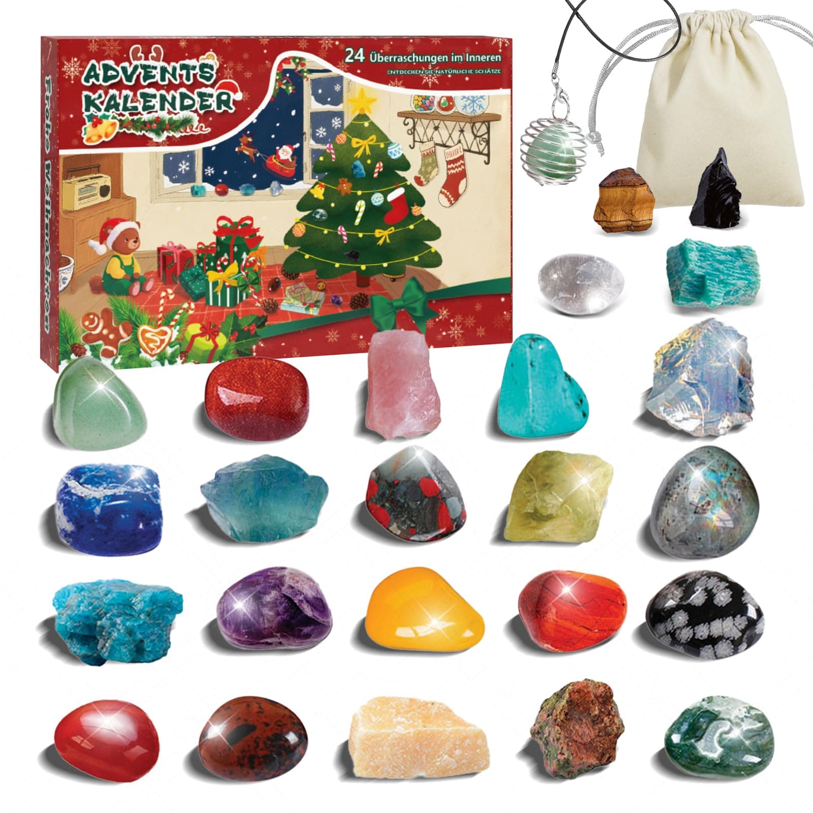 Kinder Adventskalender 2025 24 Tage Weihnachts Countdown Kalender für Mädchen und Jungen
| 24 Kristalle Adventskalender