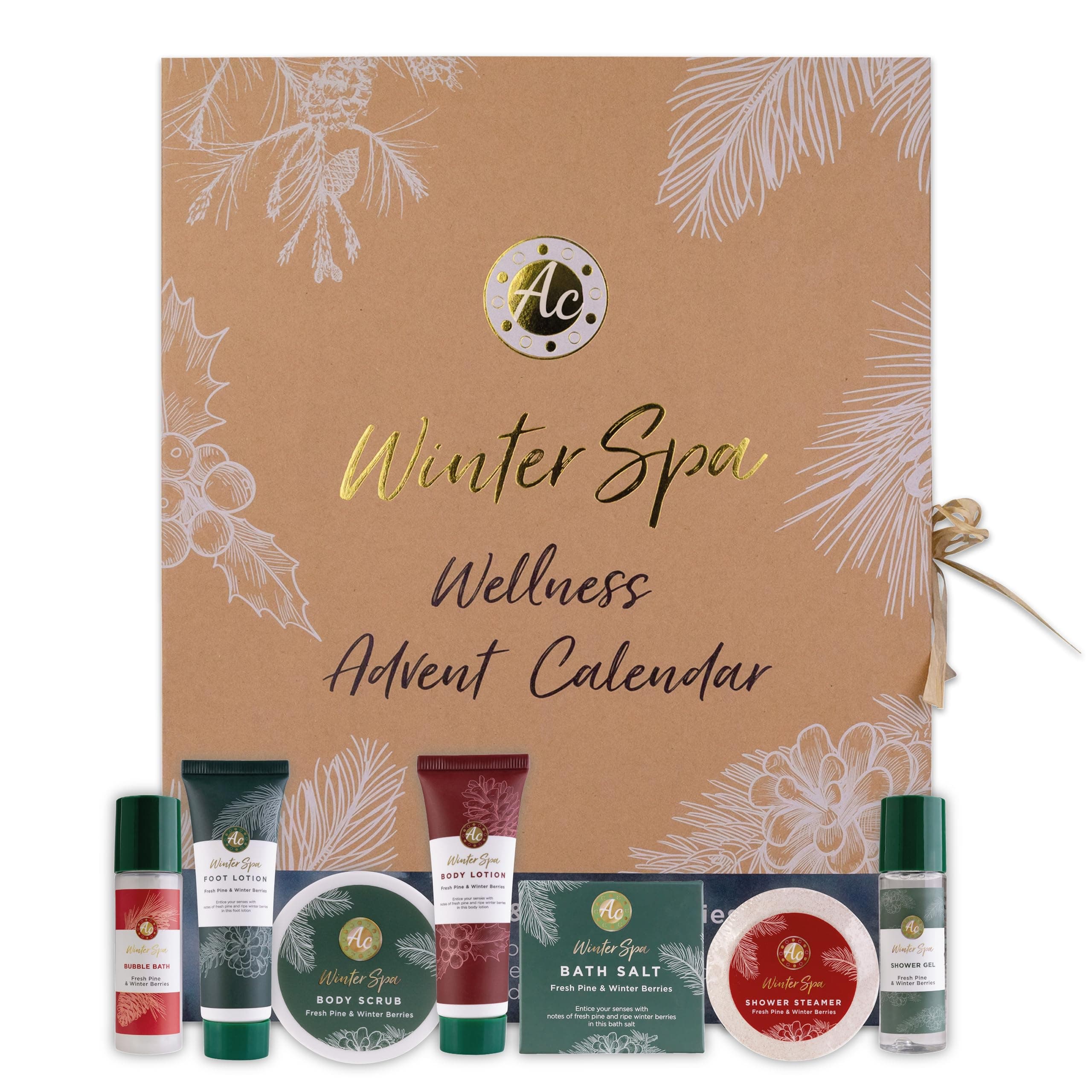 Accentra - Adventskalender Beauty 2025 mit 24 Wellness & Körperpflege Produkten – SPA Pflege für Frauen – perfekt für We